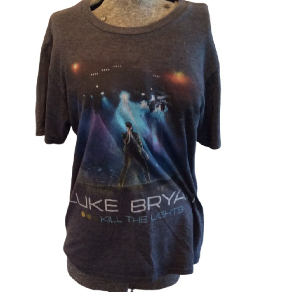 Luke Bryan "kill the lights" concert tour T brown size small